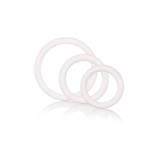 Pierścień-RUBBER RING WHITE SET 3PCS